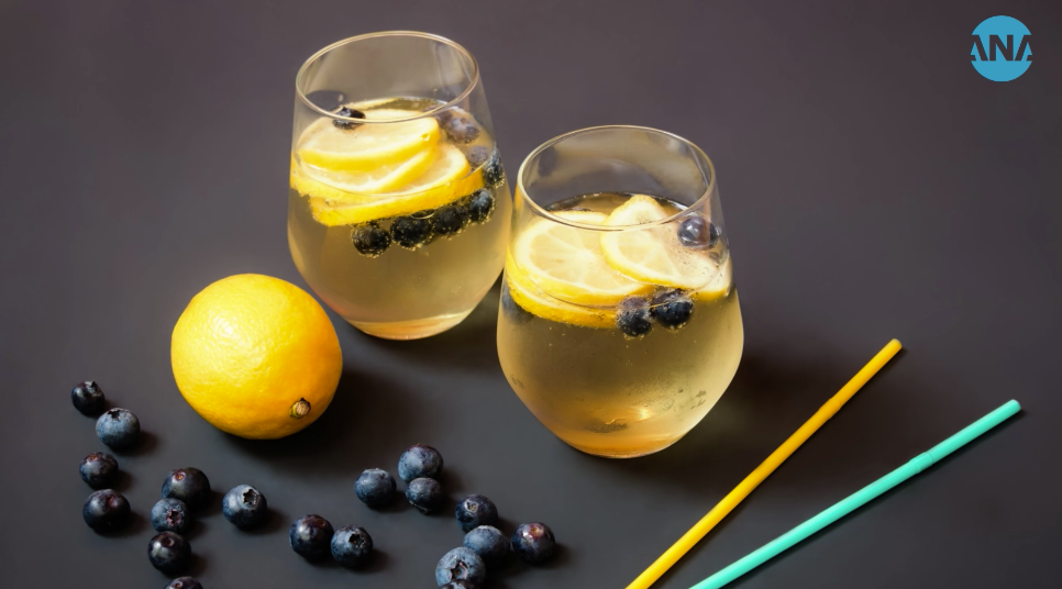 DIY Detox Tonics: Blueberry and Lemon Water